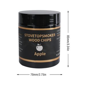 Chips de madera de barbacoa portátil de Boruit 4 piezas/set de manzana cherry nogal sierra chips de madera de roble para la parrilla comida de comida para cocinar cocineros