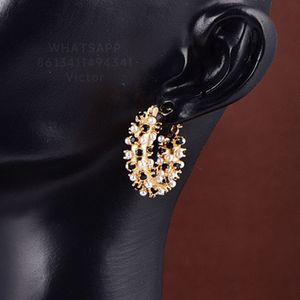 Botiega Circular Orees Oreing Designer Studs Slebing for Woman Gold plaqu￩e 18k Diamond Luxury Reproductions OFFICIELS Never Fade Premium Gifts 008