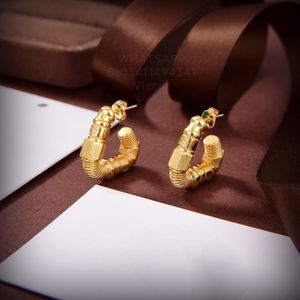 Boucles d'oreilles BOTIEGA bowknot designer Studs balancent pour femme Plaqué or 18K T0P qualité style classique mode luxe Ne se fanent jamais cadeau exquis 030