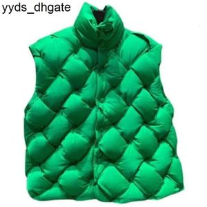 Botteg Venetas Hommes Designer Gilet Cardigan Manteau Vert Tricoté À La Main Sans Manches Doudoune Hommes Femmes Mode Lumière Luxe Stand-up Collier Sweat Usa 0974 HLVP