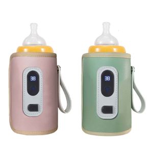 Bottle Warmers Sterilizers# USB Milk Bottle Warmer Infant Bottle Portable Heat Keeper Formula Milk Travel Heating Sleeve for Baby Nursing Bottles 230714