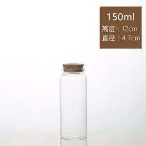 Bouteilles 3pcs / lot 47 120 mm 150 ml Big verre avec bocaux en lik