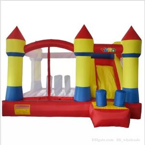 Castillo inflable para niños, casa de rebote con tobogán, juguetes inflables para saltar, carrera de obstáculos