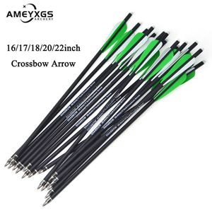 Bow Arrow 12pcs Archery Carbon Arrow 16/17/18/20/22inch Bolts Diameter 8.8mm Arrows for Outdoor Hunting Shooting AccessoriesHKD230626