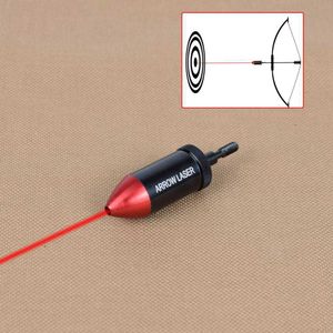 Arc Flèche Avec Batterie Qualité Premium Flèche Laser Bore Sight Collimateur Point Rouge pour Arc Tir À L'arc Flèche Tir À La Cible ChasseHKD230626