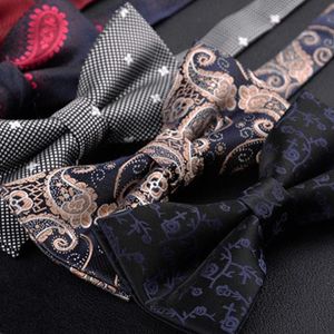 Chemise à nœud papillon pour hommes, chemise de mariage, chien papillon, robes formelles, Accessoires de cou en ruban, vente en gros classique