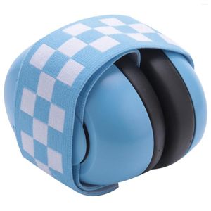 Pajaritas 1 par de orejeras antiruido para bebés Correa elástica Protección para los oídos Protector auditivo insonorizado para auriculares-Azul