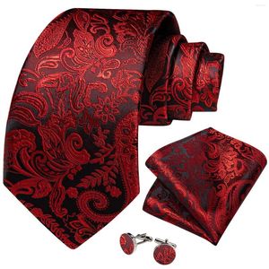 Bow Ties 2023 Green rouge bleu violet paisley paisie de couse de cou masculin set accessoires de fête de mariage cadeau en gros