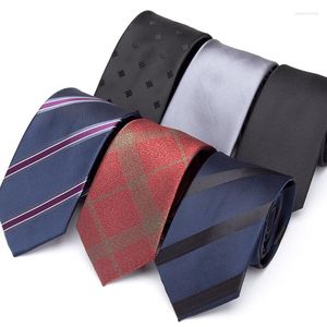 Pajaritas para hombre, corbata clásica a rayas a cuadros de lujo para hombre de negocios informal, accesorios de vestido de boda, regalos, corbata delgada de Jacquard