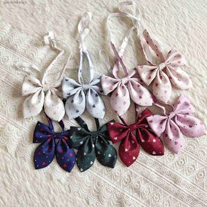 Bow Linds New Heart Pattern Bowtie Casual Bow Tie para Women Butterfly Bown Knot Girls Jk Bow Ties Cravat Children Bowt Weak Wear Y240329