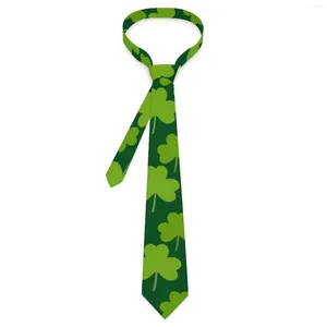 Bow Ties St Patricks Day Tie Lucky Green Shamrock Wedding Party Neck Hombres Retro Trendy Corbata Accesorios Custom DIY Collar