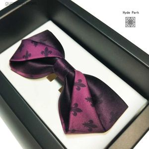 Noeuds papillon Mariage marié meilleur homme costume Iris violet rose hommes noeud papillon hommes et femmes bureau d'affaires bon type Y240329