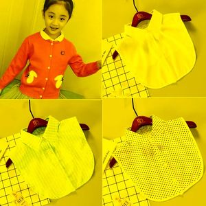 Bow Ties Fake Collar Collar Shirt pour enfants Faux Blouse Lace En dentelle Peter Pan Dente détachable Half Boys Faux Colbow