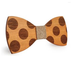 Bow Ties Wood Tie Mens Fiesta de madera Butterfly Cravat para hombres Mujeres