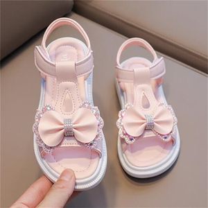 Bowknot Girls Sandals Summer Children's Princess Sandal Soft Sole kids Shoe Casual Sneakers Toddler Infant Beach Slipper