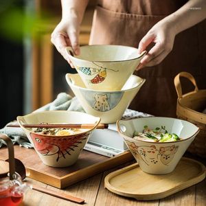 Bols créatif de style japonais ramen bol nouilles de soupe ménage