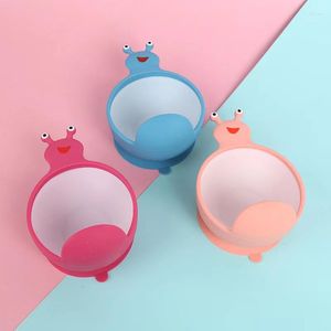 Bols à ventouse en Silicone, vaisselle de dessin animé pour bébé, supplément d'escargot, apprendre à manger, assiette à dîner, ensemble d'entraînement