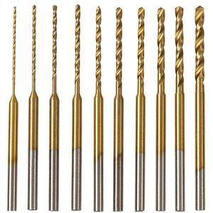 Bols -Twist Bit Bit Set - 10pcs 0,6 mm-2,2 mm minuscule 2,35 HSS Mini Gravure Bits Bits Forling Tool