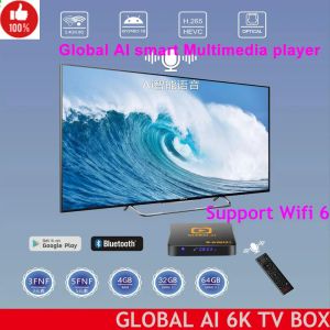 Box 2022 Best Korea Japan Global AI TV Box AI Voice Dual WiFi Hot in Japan Korea USA Canada SG UK AUS PK UBOX9 EVPAD 6P 6S