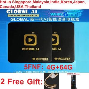 Box 2022 Best Smart 6K Global AI 3FNF/5FNF Venta caliente en HK SG TW USA CA Corea Japón Thai Malay Pk Evpad 6P Pro 6S Evbox 6 Max TV Box