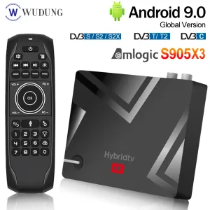 Box 2022 MECOOL K5 Smart TV Box Android 9.0 Amlogic S905X3 2.4G 5G WIFI LAN 10 / 100M Bluetooth 4.1 2 Go 16 Go DVB S2 / T2 / SET TOP BOX
