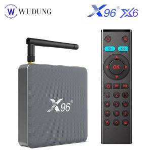 Box 2022 X96 X6 Android 11 Smart TV Box RK3566 1000M 2T2R MIMO DUAL WIFI 8G128G Média Player Smart Box PK X96 Max Plus