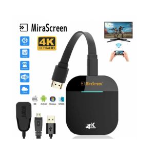 Box 4K UHD Mirascreen G5 2.4G / 5G Wireless HDMICOcompatible Dongle TV Stick Miracast AirPlay Récepteur WiFi Dongle Miroir Miroir