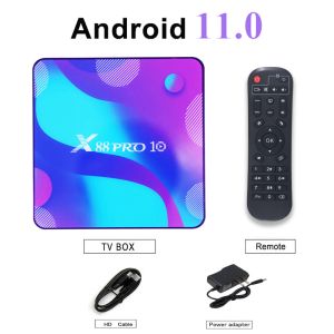 Box Android 11 TV Box 2.4G 5.8G WiFi 4k 3D Receiver Player Media Set Top Box Smart TV Box TVBox Très-Fast Box