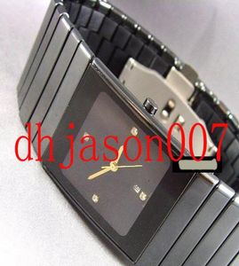 Box Folleto Luxury Black Ceramic Men039s Fashion Battery Battery Battery Watch Jubilee Mens Wortswatch2877866