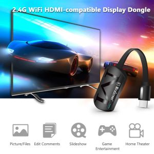 Box G4 2.4G Wireless Miracast WiFi Affichage de l'adaptateur de dongle 1080p Écran de miroir HD Partager HDMICOMPATIBLE TV Prise en charge DLNA AirPlay