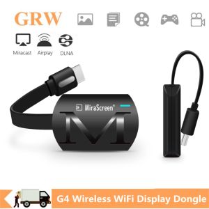 Box Grwibeou G4 Wireless WiFi Affichage Dongle Récepteur dongle 1080p HD TV Stick Miracast AirPlay DLNA Mizer pour la tablette de téléphone PC à HDTV