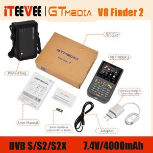 Box Gtmedia V8 Finder 2 Pro Satellite Señal Finder DVB S/S2/S2X HD 1080P RECEPTOR DE SEÑAL DE TV DESCODOR SAT Brasil ACM H.264 Envío gratis
