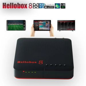 Box Hellobox DVB T2 / S2 / C Récepteur satellite Combo TV Box Play sur le téléphone portable Satellite TV Receiver App Prise Android / iOS / Windows
