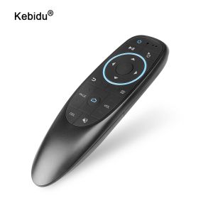 Box Kebidu G10BTS Wireless Air Mouse Bluetooth 5.0 Remote Control 17key Smart Air Mouse Gyroscope Intégrée pour Android TV Box Phone