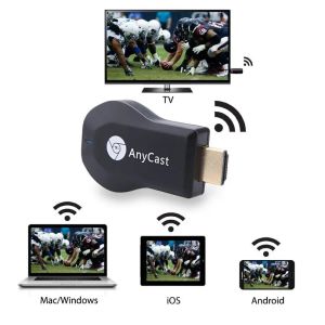 Box M2 Anycast HDMICOMPATIBLE TV Stick HD 1080p Miracast DLNA AirPlay WiFi Affichage Récepteur TV Adaptateur sans fil Dongle Andriod Bhe3