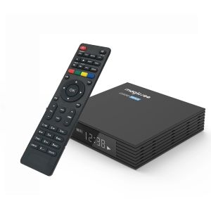 Box Magicsee C500 Max Amlogic S905X3 Android 9.0 TV Box Récepteur de satellite numérique DVBS2X / S2 DVB T2 Android 4K TVBox