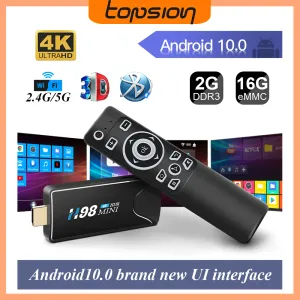 Box Mini TV Stick 4K H616 H.265 Media Player Video 3D 2.4G 5G WiFi Bluetooth Smart TVBox Set Top TV Box Android 10 YouTube Netfli
