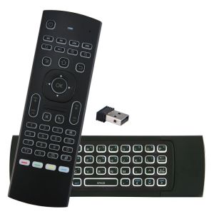 Box MX3L Voice Backlit Air Mouse Google Smart Remote Control IR 2.4G RF Wireless Keyboard pour X4Q Pro Tox3 Android TV Box AM6B Plus