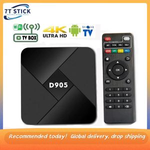 Box New Fast D905 Android 10.0 TV Box 8 Go RAM 128G ROM 2.4G 5G WIFI MLOGIC S905 4K 3D Android TV Box H.265 Set Top TV Box