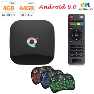 Box Q Plus TV Smart Box Android 9.0 TV Box 4GB RAM 32GB 64GB ROM 6K H.265 USB Allwinner H6 PK MX10 Pro H96 Set Top Box