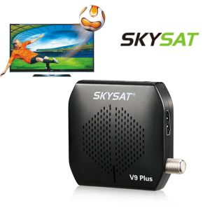 Box Skysat V9 Plus Mini Satellite TV Receptor Decoder satélite DVBS2 Receptor MPEG4 HD 1080P USB WiFi 3G CS Biss Vu Digital TV Box