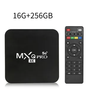 Box Smart TV Box Android 10.0 MXQ PRO 4K ALLWINNER H3 16 + 256G 3D 2.4G WIFI Google Play YouTube Media Player Très rapide TV TV Box