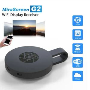 Box TV Stick WiFi Affichage Récepteur DLNA Miracast AirPlay Mirror Screen HDMICOMPATIBLE pour Google Chromecast 2 Mirascreen Dongle