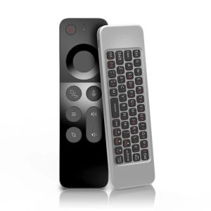 Box W3 Voice Remote Air Mouse Mini Keyboard USB Wireless Remote Control avec IR Learning Vocal entrée pour PC TV Box Tablet