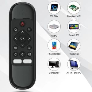 Box Wechip H6 Air Mouse Mini Motion Senting 2.4G IR Learning Wireless Keyboard Contrôle pour Android TV Box