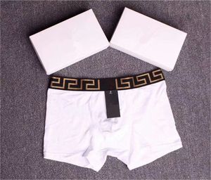 Boxer pour hommes sous-vêtements portant une culotte hommes boxers mode causal lettre de coton imprimé sageur samis de styles sexy tailles boxer respirant n