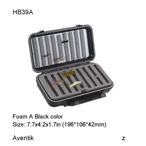 Cajas Aventik Fly Box estuche de almacenamiento impermeable señuelo cebo gancho mosca herramientas de pesca caja de moscas de plástico tres juegos para moscas