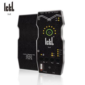 Boîtes Ickb So8 5ème carte son d'enregistrement en direct mobile carte son numérique stéréo multifonctionnelle Bluetooth pour la diffusion en direct