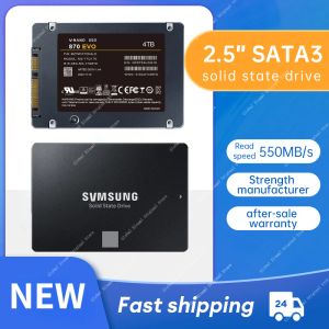 Cajas Alta velocidad 2.5 pulgadas 4TB 870 EVO Portable SSD SATA Disco duro para la computadora portátil Micro PS5 Desktop 2TB 1TB Disco duro de estado sólido interno