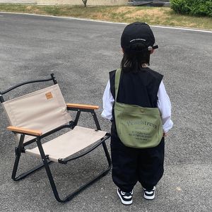 Sac à bandoulière en toile pour garçon, sac messager cool de styliste, sacs à bandoulière pour bébé fille, lettres en toile, sac à bandoulière pour enfants, grand sac à main portable